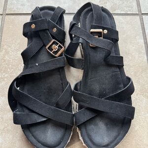 Black Strappy Sandals